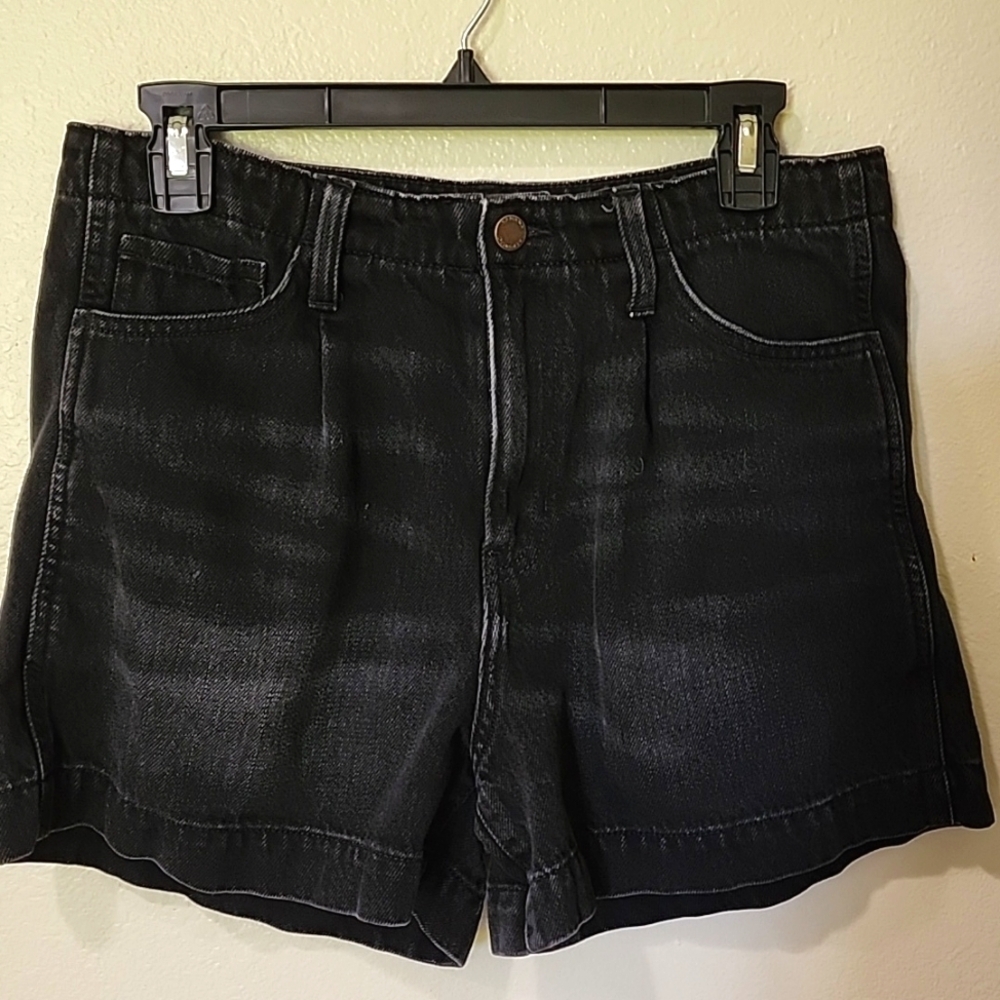 Banana Republic Black Washed Denim Shorts
